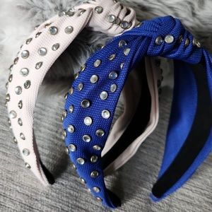 Vintage thick with Rhinestone knotted hairband hair accessories